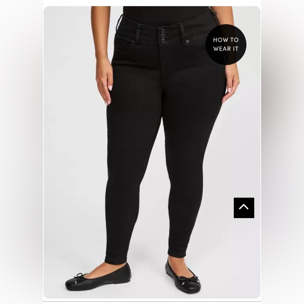 Torrid Jegging High-Rise Skinny Jean, Black, 10T